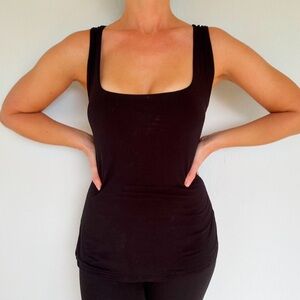 Pinkm Style plus size black sleeveless bodycon stretch tank top size XXL